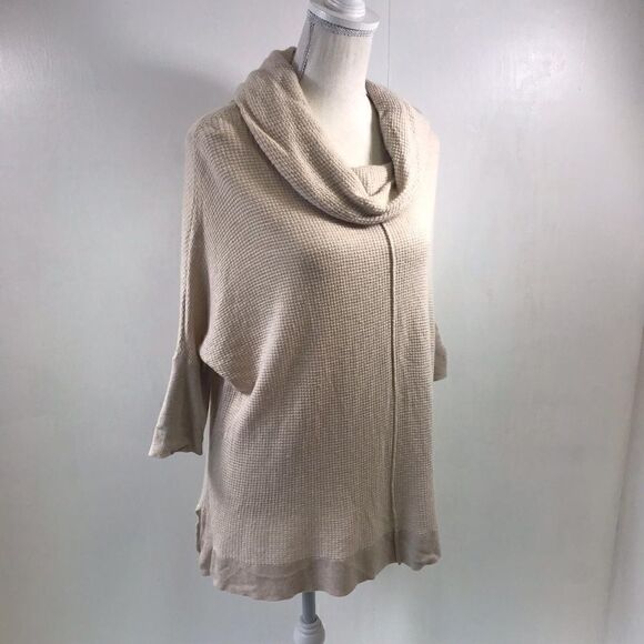 Fielel Flower Ivory Cowlneck Pullover Size S - Picture 5 of 7